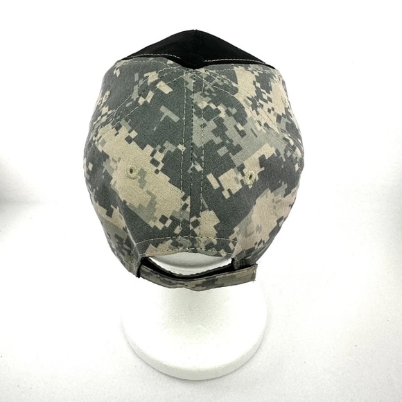 USMC Marine Corps Never Accept Defeat Camouflage Baseball Hat - Made in USA - Picture 4 of 7